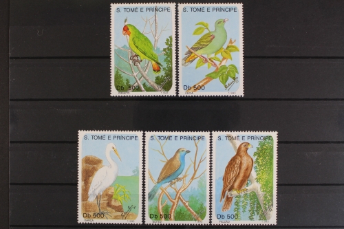 Sao Tome + Principe, Vögel, MiNr. 1405-1409, postfrisch