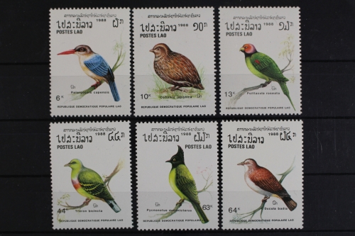 Laos, Vögel, MiNr. 1082-1087, postfrisch
