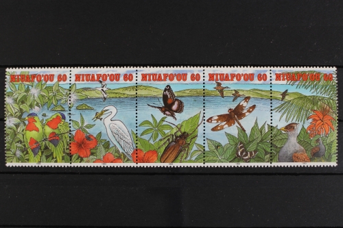 Niuafo - Inseln, MiNr. 250-254, Fünferstreifen, postfrisch