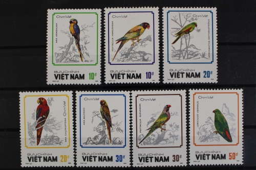 Vietnam, Vögel, MiNr. 1922-1928, postfrisch