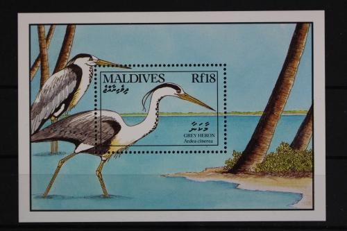 Malediven, Vögel, MiNr. Block 170, postfrisch