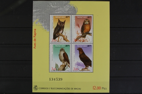 Macau, Vögel, MiNr. Block 22, postfrisch