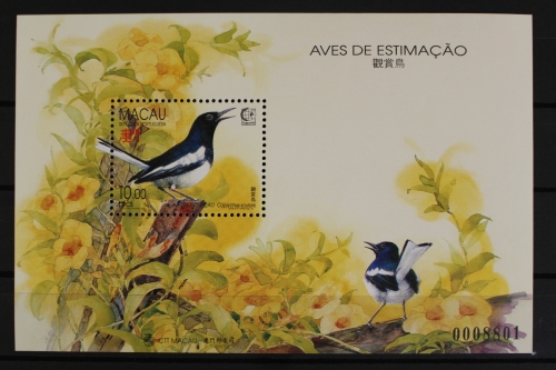 Macau, Vögel, MiNr. Block 30, postfrisch