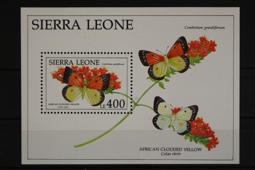 Sierra Leone, Schmetterlinge, MiNr. Block 170, postfrisch