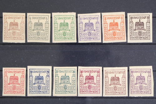 Finsterwalde, MiNr. 1-12, postfrisch