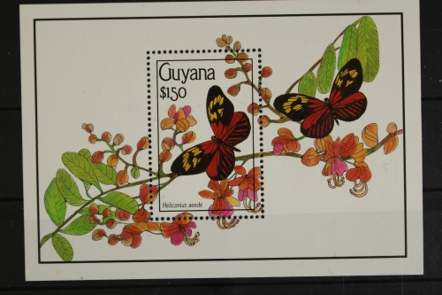 Guyana, Schmetterlinge, MiNr. Block 101, postfrisch