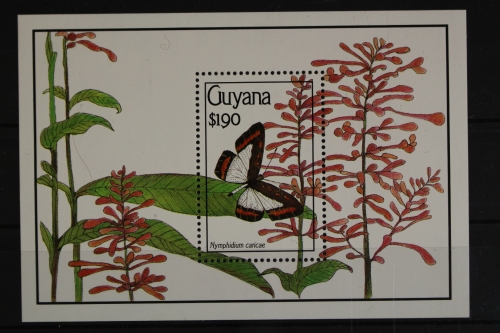 Guyana, Schmetterlinge, MiNr. Block 104, postfrisch