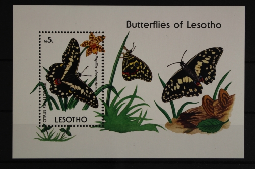 Lesotho, Schmetterlinge, MiNr. Block 71, postfrisch