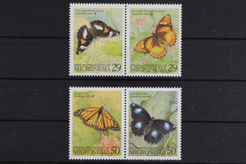 Mikronesien, Schmetterlinge, MiNr. 313-316 Paare, postfrisch
