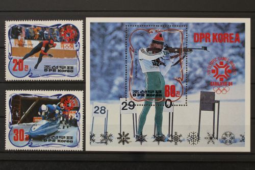 Korea - Nord, MiNr. 2457-2458 + Block 174, postfrisch