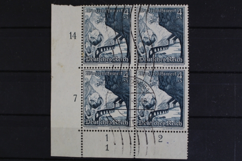 Deutsches Reich, MiNr. 676, VB, Ecke links unten, FN 1, gestempelt