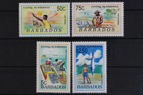 Barbados, Fische / Meerestiere, MiNr. 774-777, postfrisch