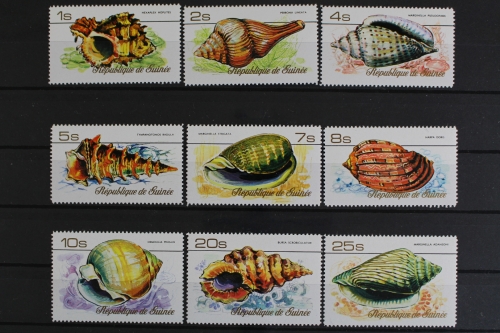 Guinea, Fische / Meerestiere, MiNr. 767-775, postfrisch