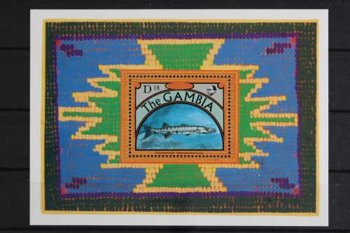 Gambia, Fische / Meerestiere, MiNr. Block 129, postfrisch