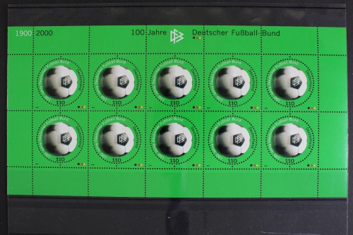 Deutschland (BRD), Fußball, MiNr. 2091 Kleinbogen, postfrisch