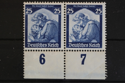 Deutsches Reich, MiNr. 568 waag. Paar, postfrisch