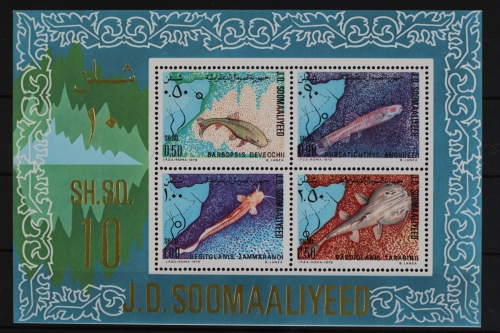 Somalia, Fische / Meerestiere, MiNr. Block 9, postfrisch