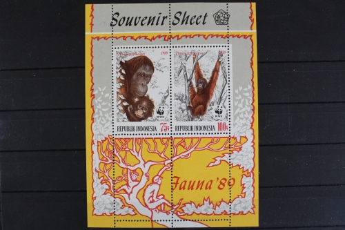 Indonesien, Tiere, MiNr. Block 67, postfrisch