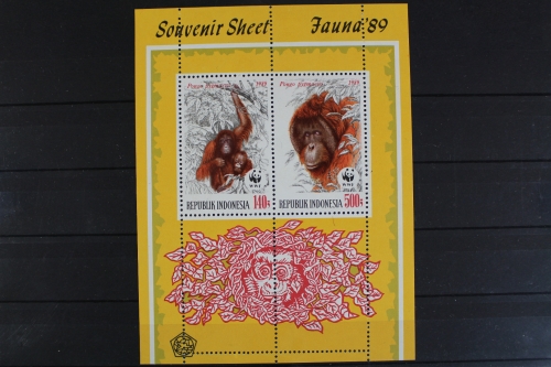 Indonesien, Tiere, MiNr. Block 68, postfrisch