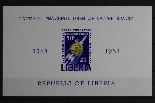 Liberia, Weltraum, MiNr. Block 27 B, postfrisch