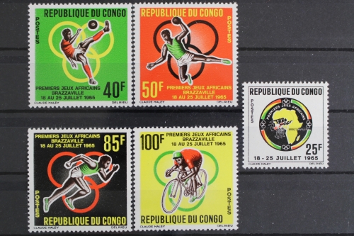 Kongo-Brazz., Sport, MiNr. 76-80, postfrisch