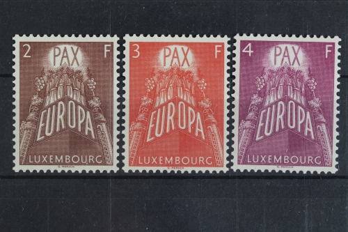 Luxemburg, MiNr. 572-574, CEPT 1957, postfrisch
