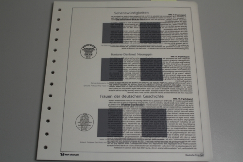 Deutsche Post, Deutschland Plus Jahrgang 2003, Vordrucke für Eckrandmarken