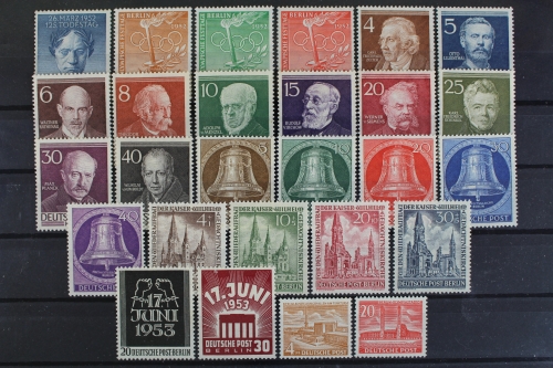 Berlin, MiNr. 87-113, Jahrgang 1952-1953, postfrisch