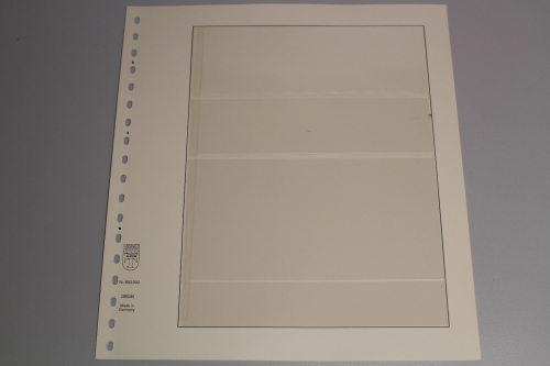 Lindner, T-Blanko-Blatt 802302, 3 Taschen 60 x 46 x 95 mm, Breite 189 mm
