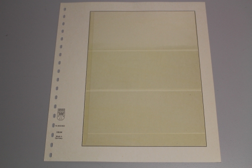 Lindner, T-Blanko-Blatt 802303, 3 Taschen 75 x 69 x 69 mm, Breite 189 mm