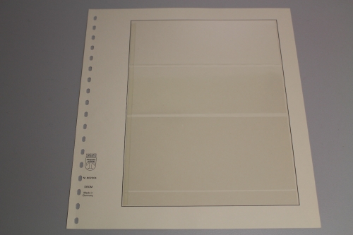 Lindner, T-Blanko-Blatt 802304, 3 Taschen 65 x 64 x 88 mm, Breite 189 mm
