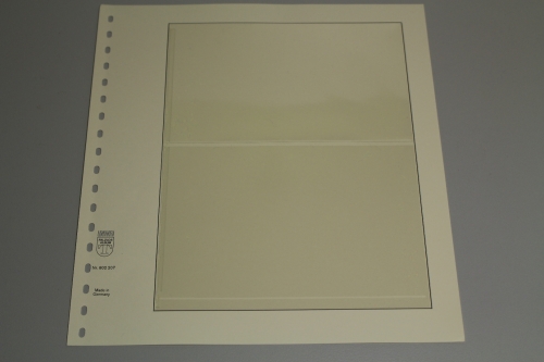 Lindner, T-Blanko-Blatt 802207, 2 Taschen 110 x 122 mm, Breite 189 mm