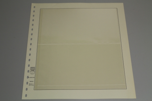 Lindner, T-Blanko-Blatt 802208, 2 Taschen 115 x 114 mm, Breite 219 mm