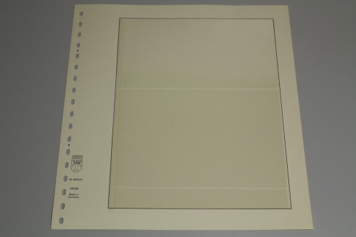 Lindner, T-Blanko-Blatt 802211, 2 Taschen 96 x 120 mm, Breite 189 mm