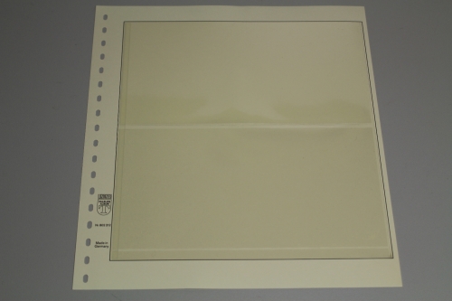 Lindner, T-Blanko-Blatt 802212, 2 Taschen 114 x 116 mm, Breite 233 mm