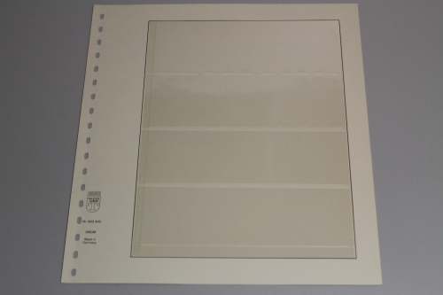 Lindner, T-Blanko-Blatt 802400, 4 Taschen 57 x 55 x 52 x 52 mm, Breite 189 mm