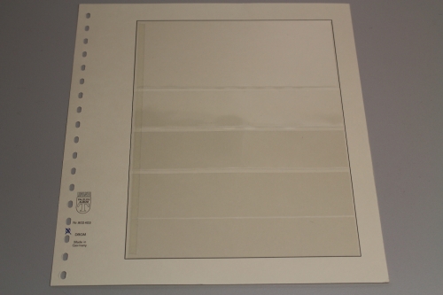 Lindner, T-Blanko-Blatt 802403, 4 Taschen 75 x 38 x 38 x 40 mm, Breite 189 mm