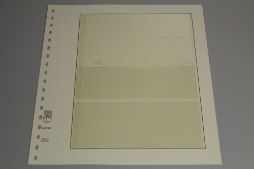 Lindner, T-Blanko-Blatt 802407, 4 Taschen 45 x 49 x 59 x 59 mm, Breite 189 mm
