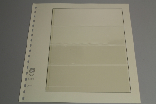 Lindner, T-Blanko-Blatt 802408, 4 Taschen 55 x 53 x 53 x 53 mm, Breite 189 mm