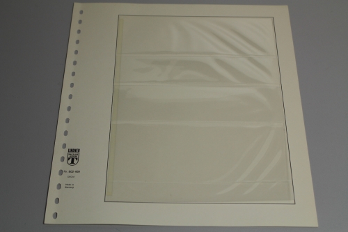 Lindner, T-Blanko-Blatt 802409, 4 Taschen 55 x 35 x 46 x 68 mm, Breite 189 mm