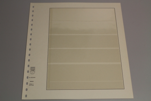 Lindner, T-Blanko-Blatt 802505, 5 Taschen 41x38x38x37x46 mm, Breite 189 mm