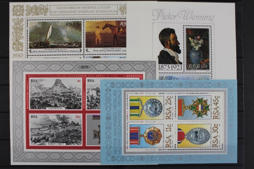 Südafrika, 4 Blockausgaben, postfrisch / MNH