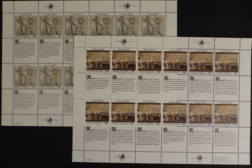 UNO New York, MiNr. 606-607 Zusammendruckbogen, postfrisch