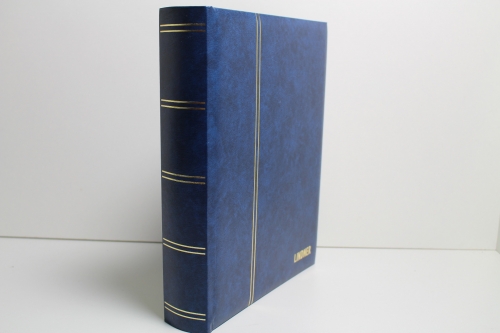 Lindner, Einsteckbuch Elegant 60 weiße Seiten, blau