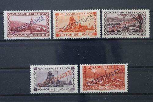 Saargebiet Dienst, MiNr. 28-32, postfrisch