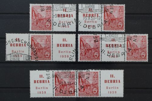 DDR, MiNr. 580 Zd - Kombinationen, gestempelt