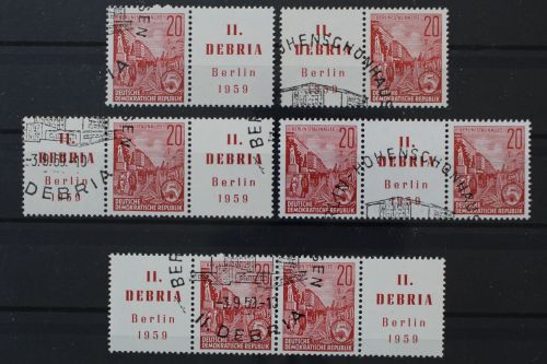 DDR, MiNr. 580 Zd - Kombinationen, gestempelt