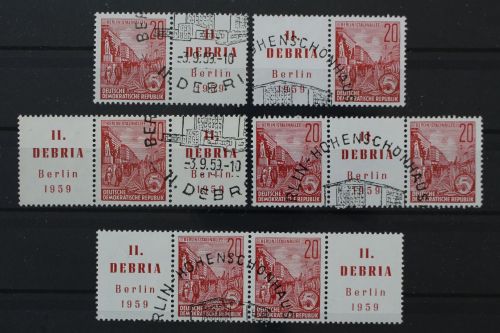 DDR, MiNr. 580 Zd - Kombinationen, gestempelt