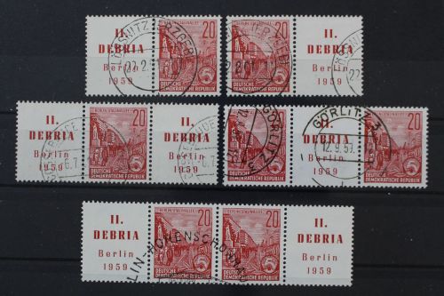 DDR, MiNr. 580 Zd - Kombinationen, gestempelt