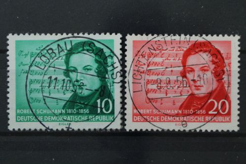 DDR, MiNr. 528-529 zentrisch gestempelt